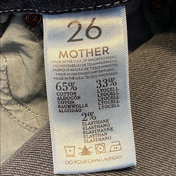 MOTHER ‘The Looker’ Ankle Coffee Tea or Me Wash Size 26 x 28” Designer - Picture 8 of 14